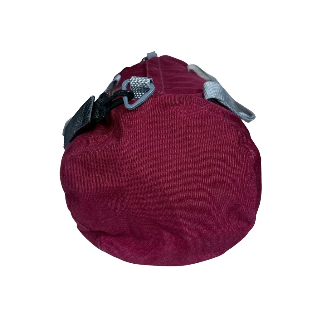 Dolt USA Duffel Bag Unisex Large Burgundy Canvas Travel Gym Weekend Carry On